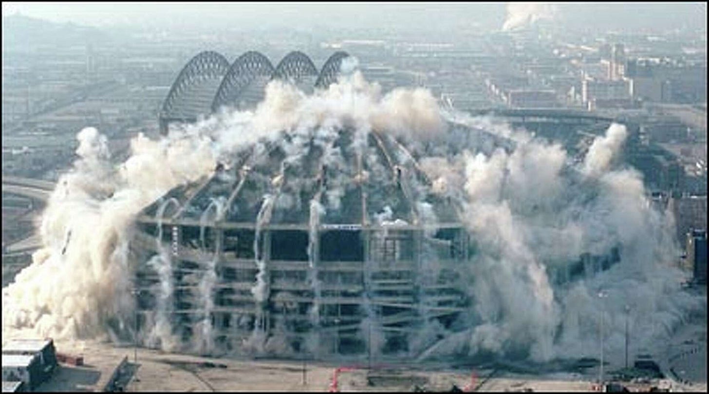 It's been 19 years since we blew up the Kingdome