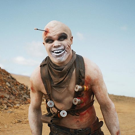 Furiosa, Dementus, Warboy, Teddy, Motorcycle