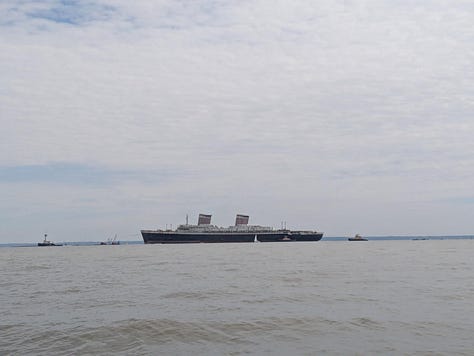 SS United States coming up Mobile Bay