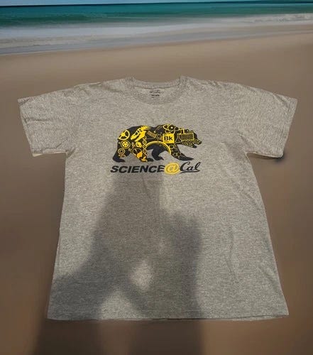 UC Cal Berkeley 97th Element Berkelium 247.1 Periodic Table Shirt Medium Vintage - Picture 1 of 10
