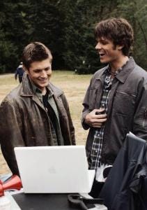 The actual behind the scenes pic - one of my favorites!