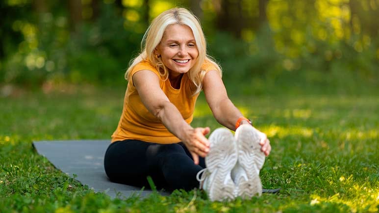 two minutes stretching routine