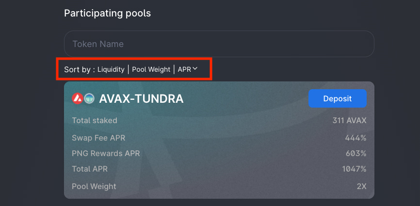 Pool Sorting