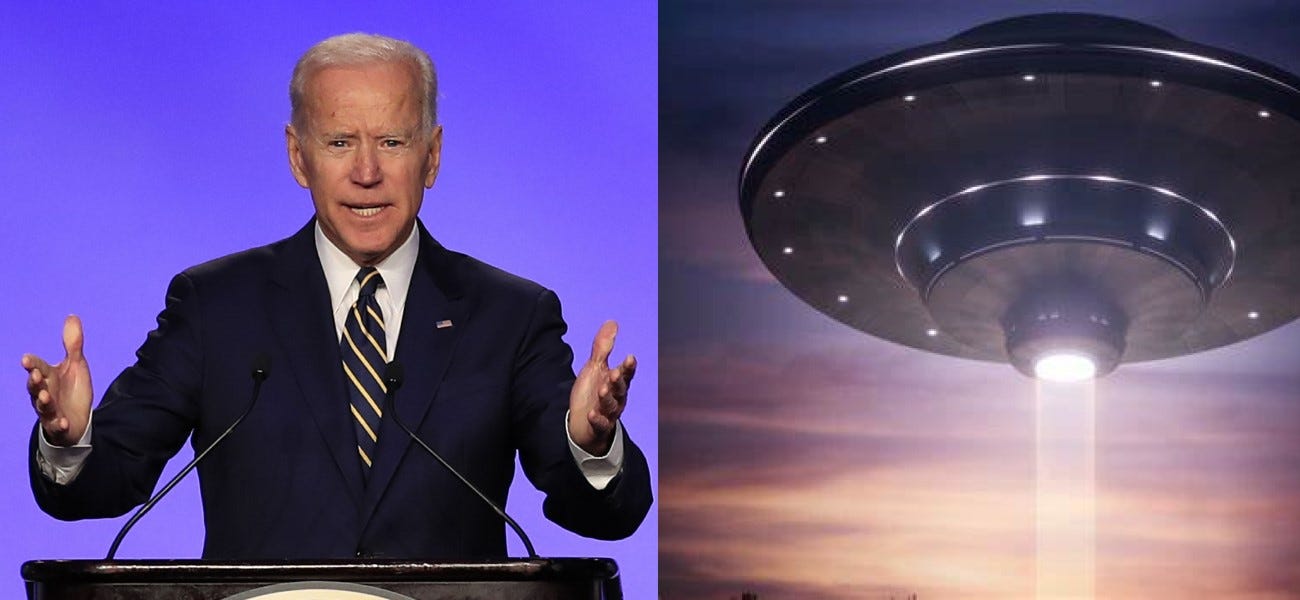 Biden Announces Lockdown to Stop the Spread of Dangerous Close Encounters With Alien UFOs
