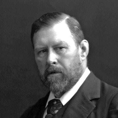 Black-and-white photograph of author Bram Stoker, who wrote the horror short story "Dracula's Guest." Black-and-white photograph of author Bram Stoker, who wrote the horror short story "Dracula's Guest."