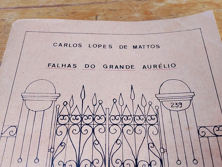 Capa da raríssima autopublicação (1984)