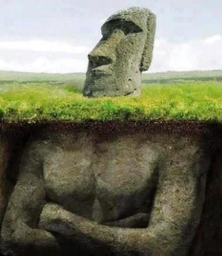 Awoken Easter Island Head