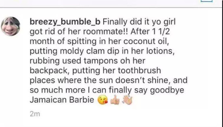 brainna brochu instagram post about poisoning roommate brainna brochu instagram post about poisoning roommate