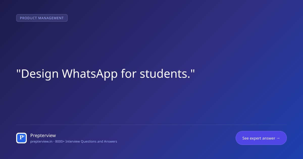 Design WhatsApp for students. Design WhatsApp for students.