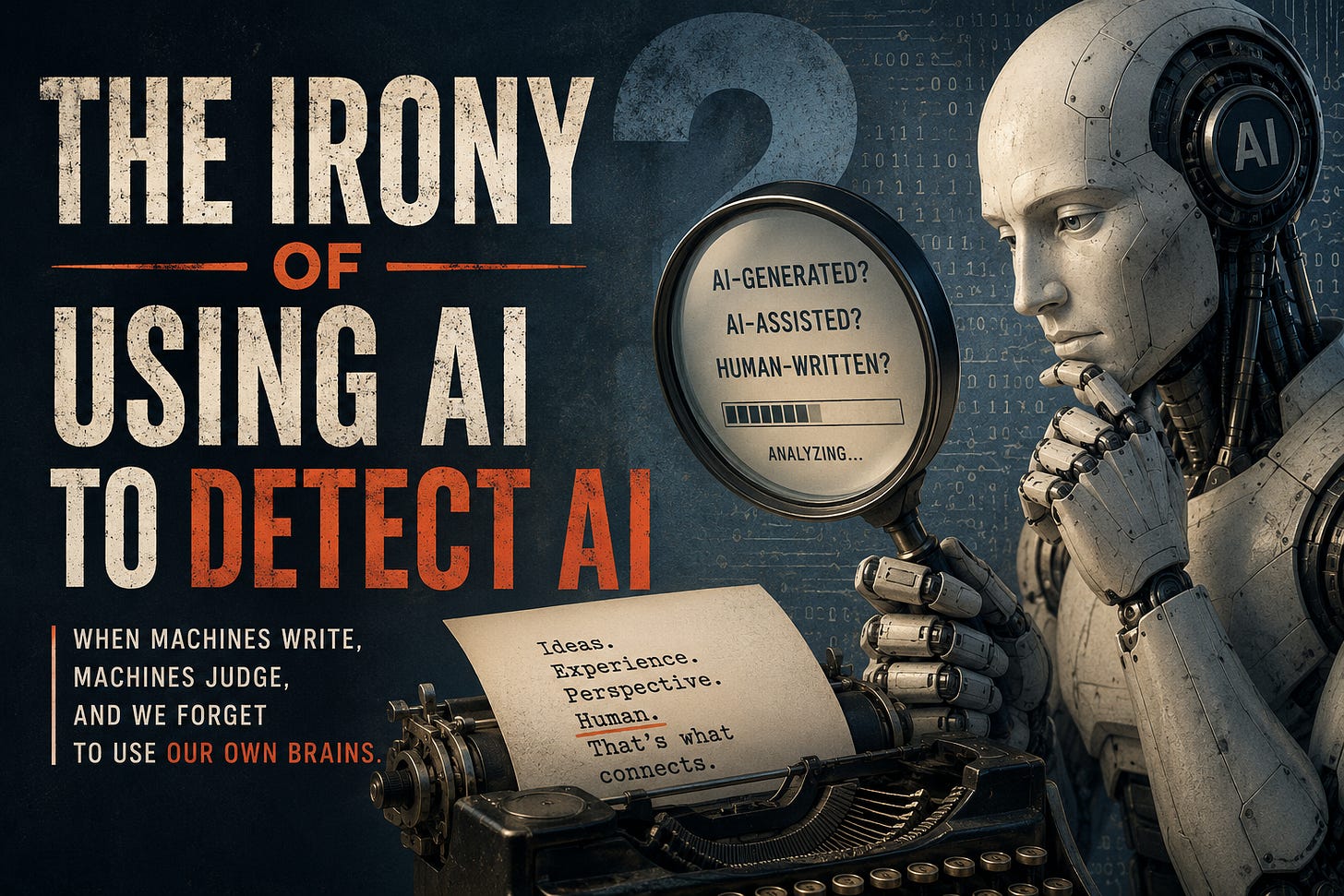 The Irony Of Using AI To Detect AI Most of you won...