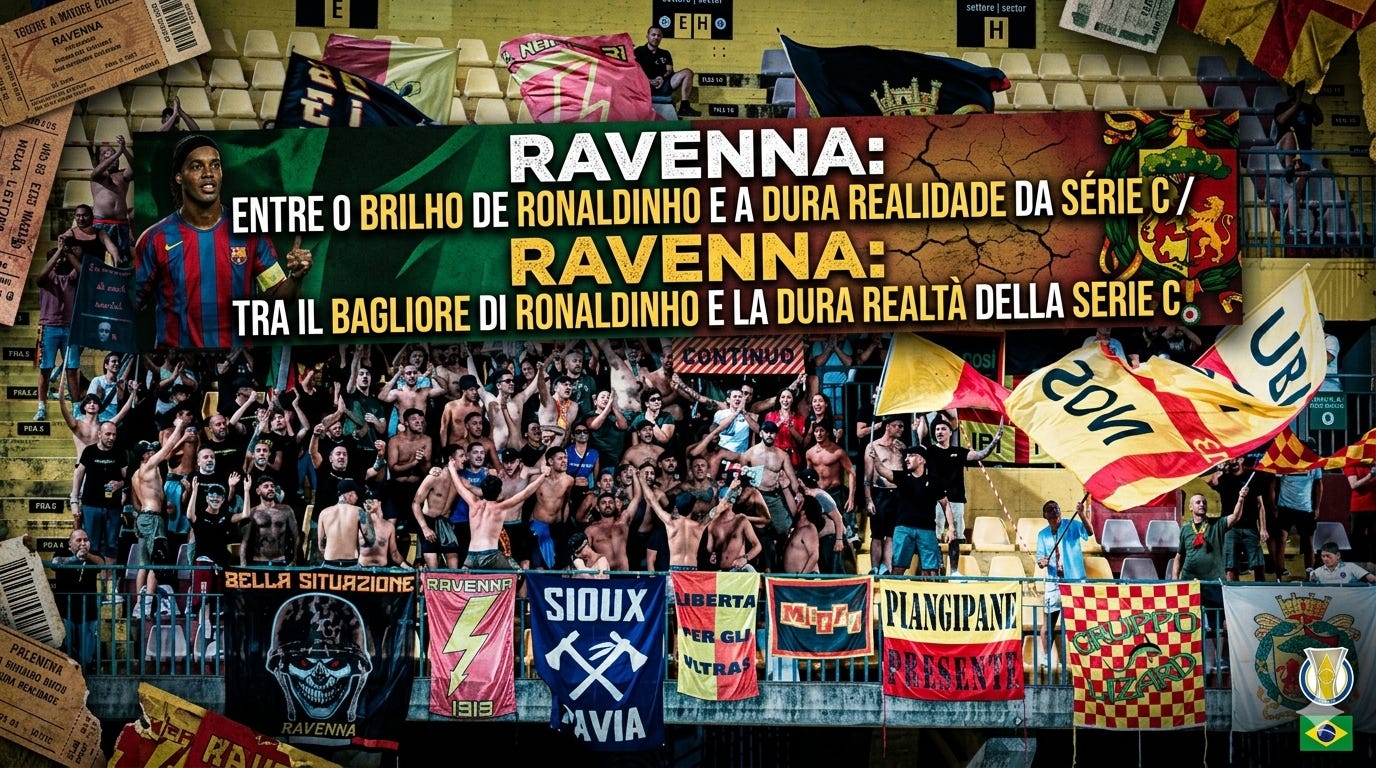 Ravenna: Entre o Brilho de Ronaldinho e a Dura Realidade da Série C / Ravenna: Tra il Bagliore di Ronaldinho e la Dura Realtà della Serie C