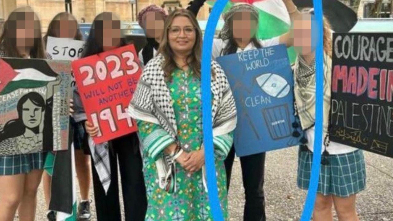 Pro-Israel protesters in Mehreen Faruqi rubbish bin office rally after  anti-Semitic placard | The Australian