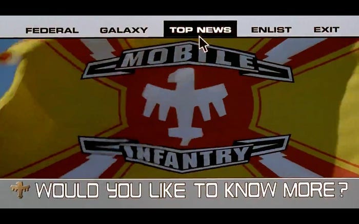 Starship Troopers video propaganda