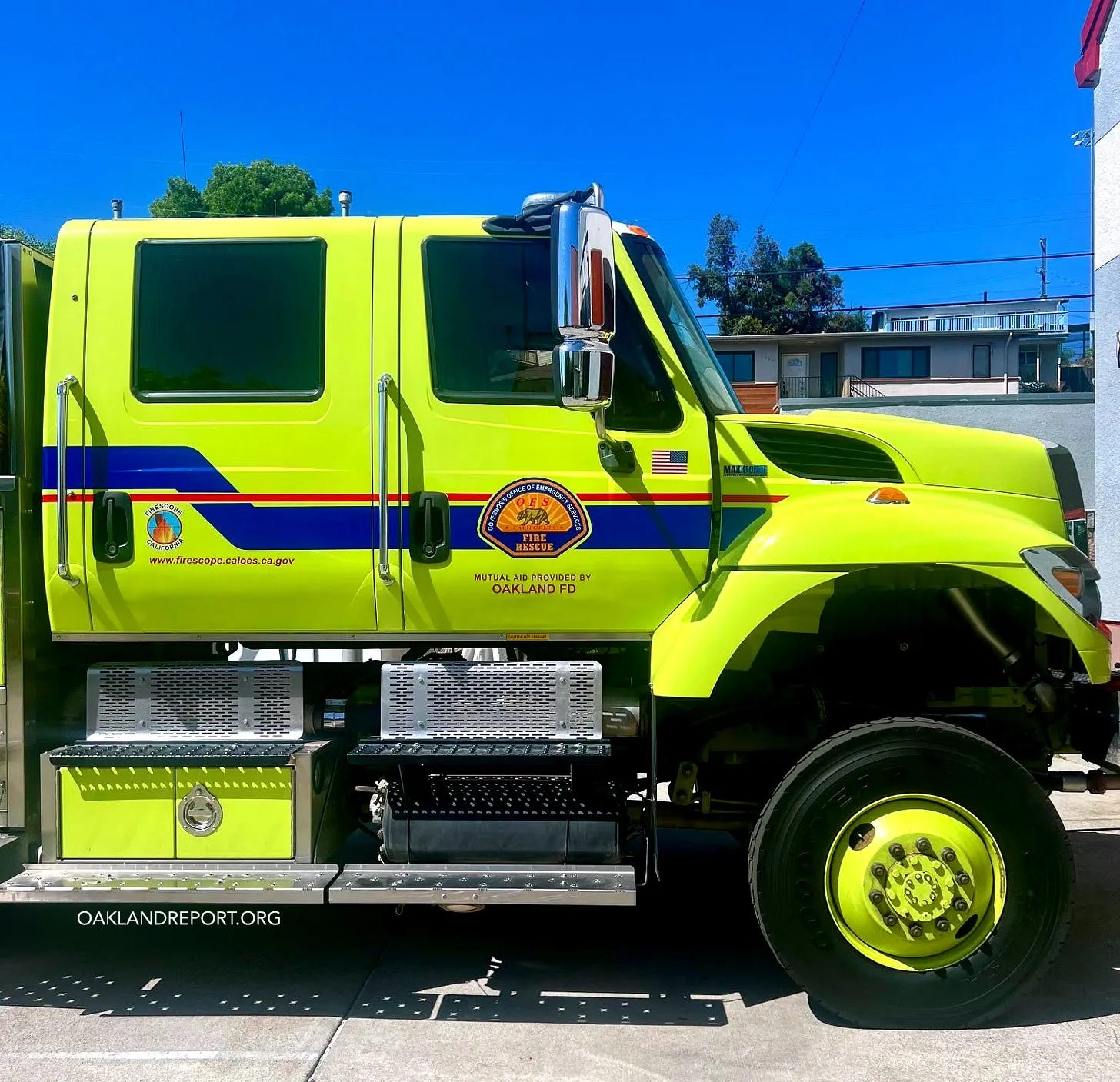 In the mayor’s proposed spending plan, Measure NN funds would be diverted to fire equipment that is not specifically authorized in the measure— while simultaneously saying the Measure NN is insufficient to meet its clearly stated and specific requirements around minimum police staffing. (Image source: Oakland Report)