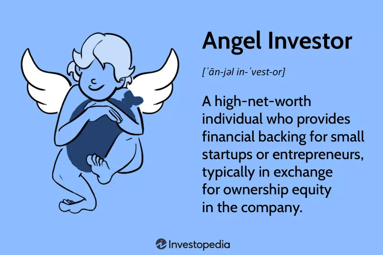 Angel Investor: A high-net-worth individual who provides funding for startups in exchange for equity. Definition from Investopedia. Angel Investor: A high-net-worth individual who provides funding for startups in exchange for equity. Definition from Investopedia.