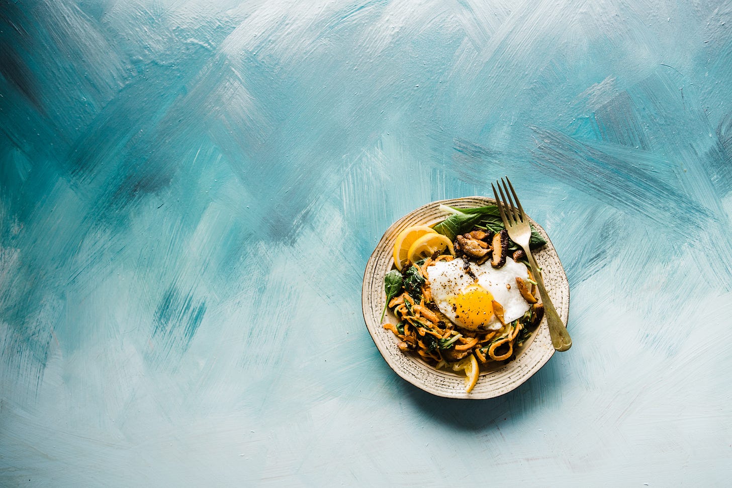 Photo of a dinner plate on an abstract background Photo of a dinner plate on an abstract background