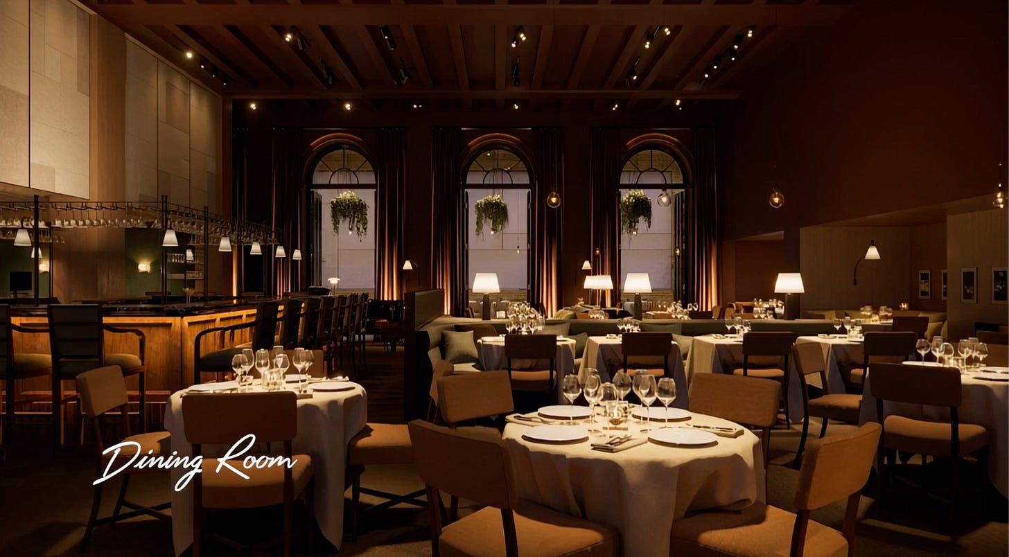 San Vicente Bungalows dining room