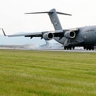 U.S. Air Force C-17 Lands In Moscow After Andrews-To-Riga Leg
