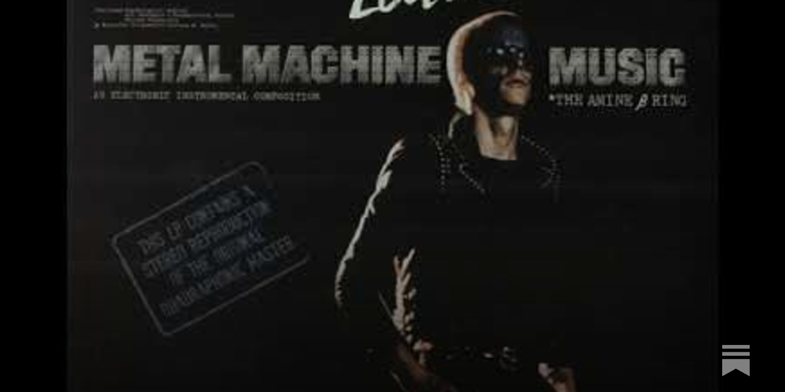 LOU REED: In defence of Metal Machine Music