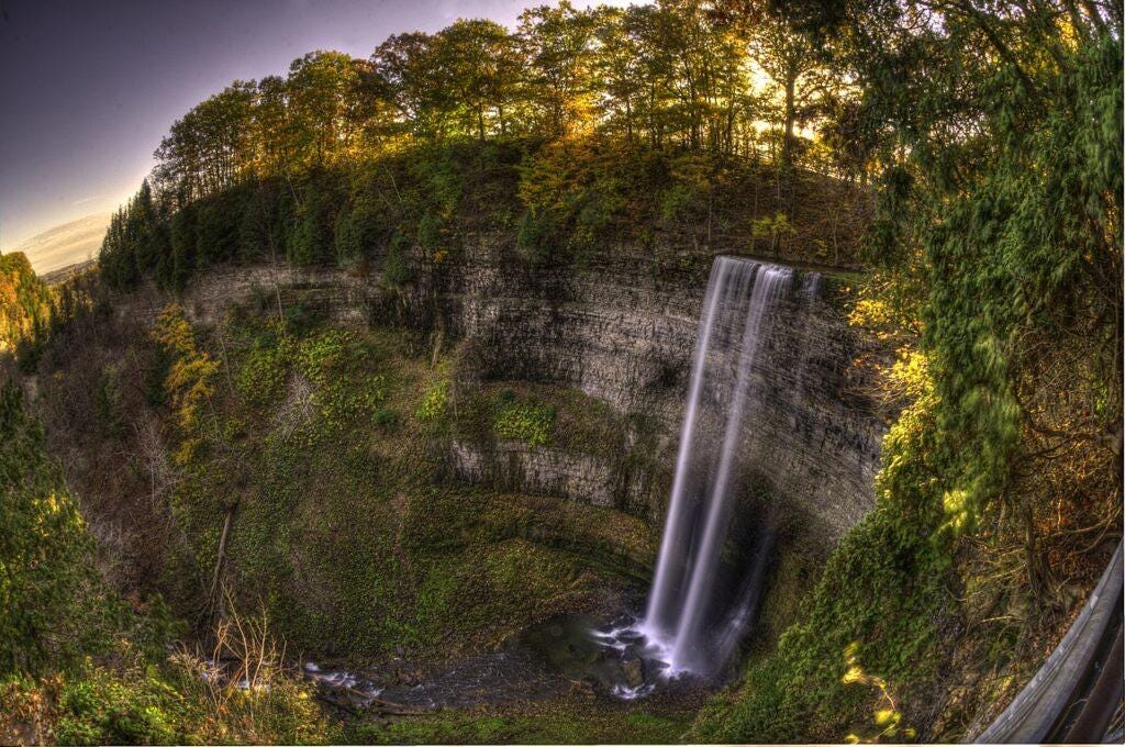 Tews Falls Autumn Panoramic Tews Falls Autumn Panoramic