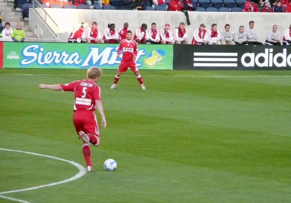 jim_passing | Jim Curtin passing the ball. Chicago Fire vs. … | Flickr