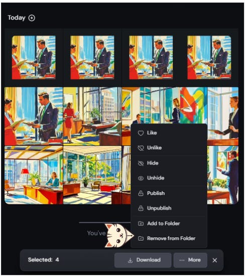 The Bulk Actions pop-menu also offers the bulk adding and removing features.