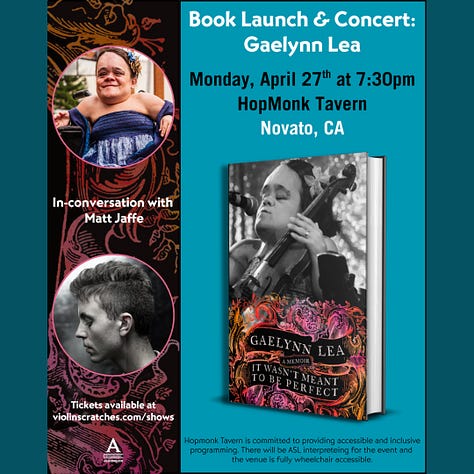 This is a collage of nine graphics -- one white one to announce the full tour and the other eight in various jewel tones to announce the individual shows. I don't want to kill you with too much alt text, so all I'll say here is each graphic features a picture of my book cover on the right hand side and small, round photos of each of the conversation partners. But each poster has the same info that's in the body of this email! I hope that is sufficiently informative! Annoyingly, Substack won't let me do ALT-text for each individual photo.