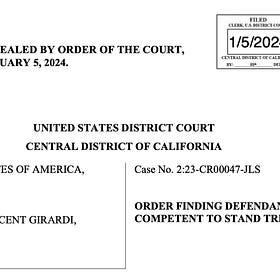 In unsealed order, Judge Staton says ex-lawyer Tom Girardi is exaggerating his mental decline