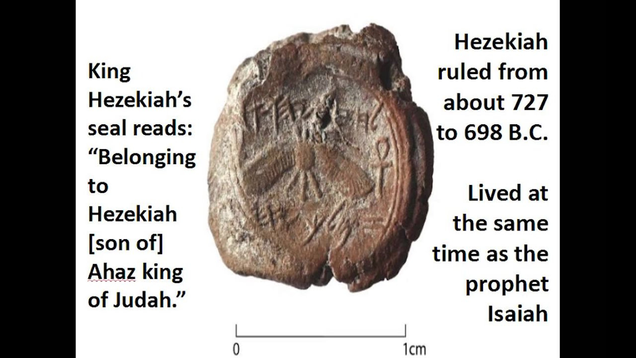 King Hezekiah's Signet Ring Found 12-6-15 - YouTube