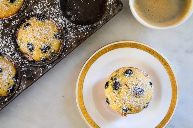 Mini Mulberry Cornmeal Cakes 