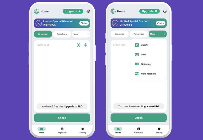 grammarly main interface grammarly main interface