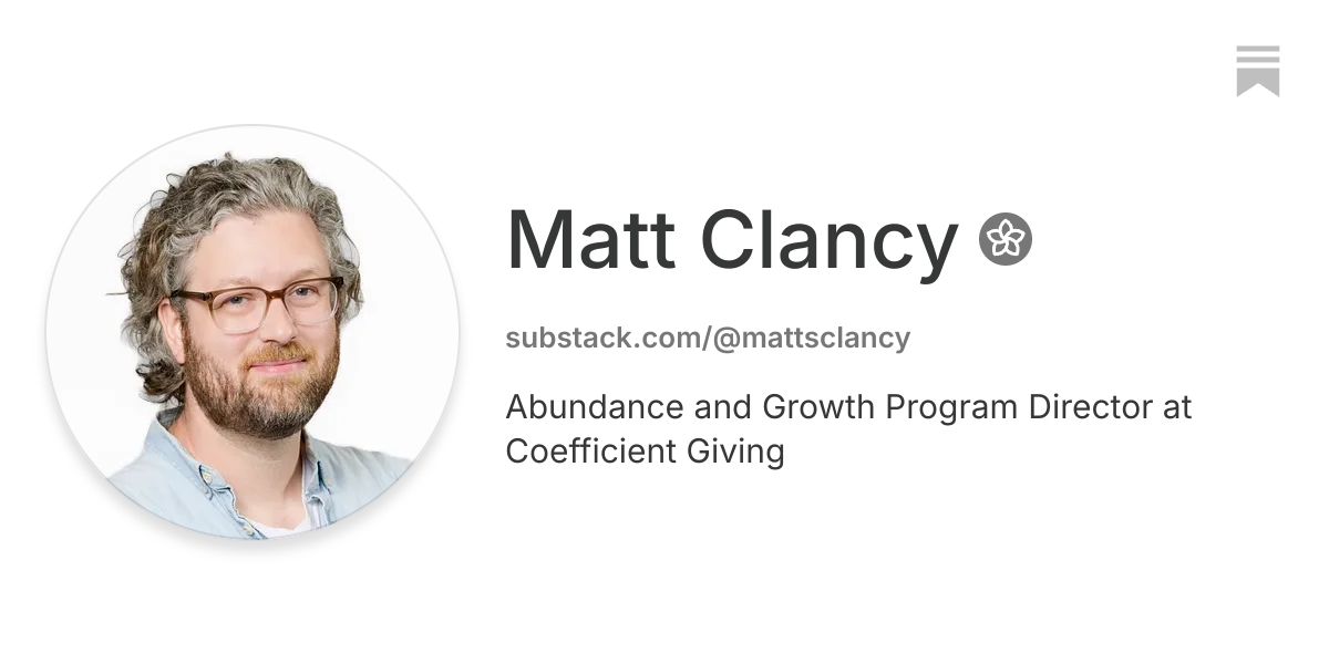 Matt Clancy | Substack