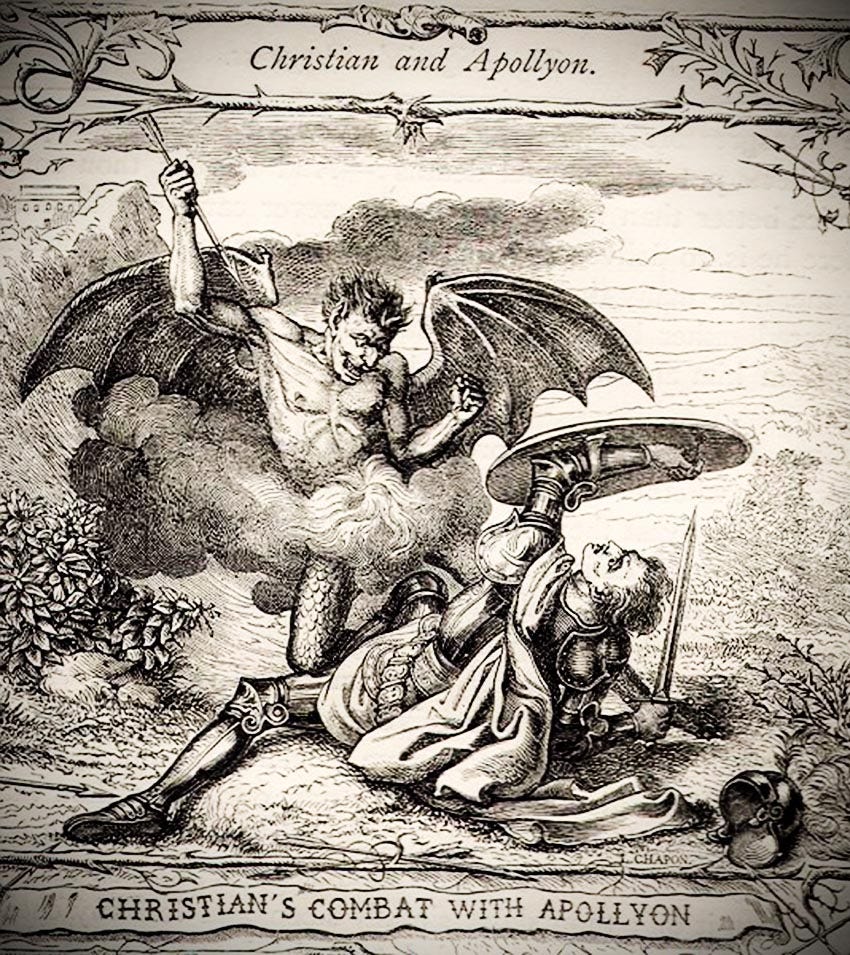 Christian's Combat with Apollyon