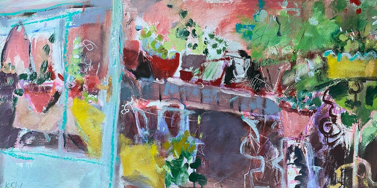 Kate Corbett-Winder on finding her passion for painting through gardening...