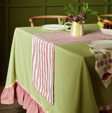 Habitat x Sanderson & National Trust Berries Stripe Runner 0