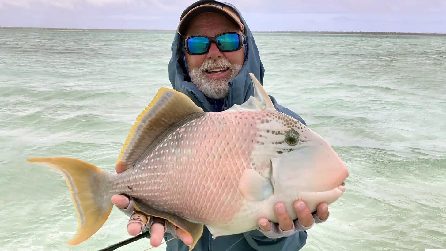 Ron Gager with Triggerfish.