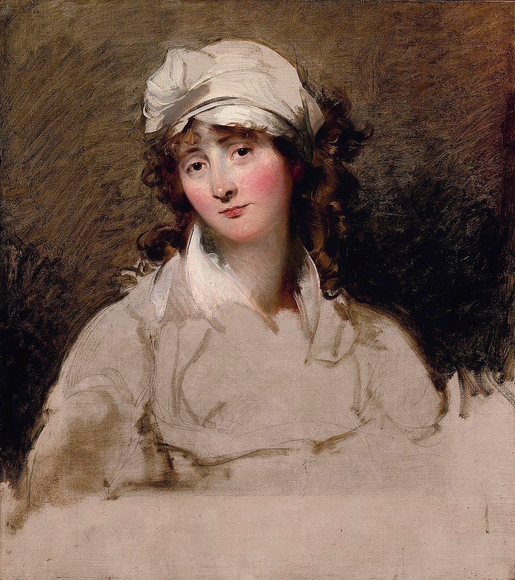 Portrait of Elizabeth Inchbald by Thomas Lawrence, c. 1796