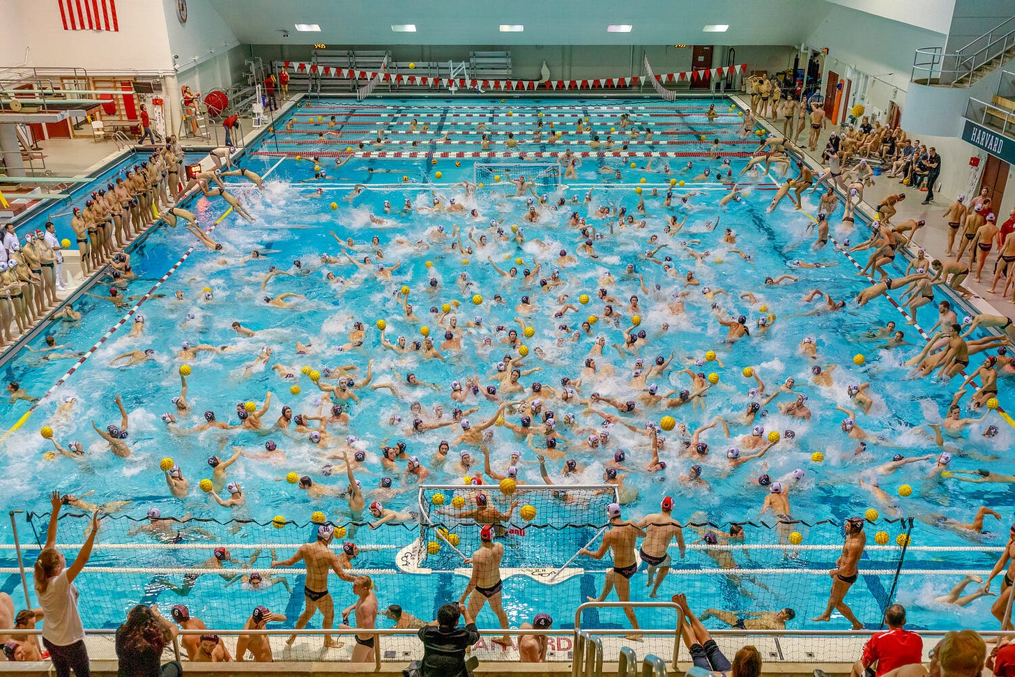 Harvard Men’s Water Polo  Inkjet print on heavy matte rag paper 13 x 19 in. (Ed. 3 - 15), 24 x 36 in. (Ed. 3 - 10), 40 x 60 in. (Ed. of 3) 2019