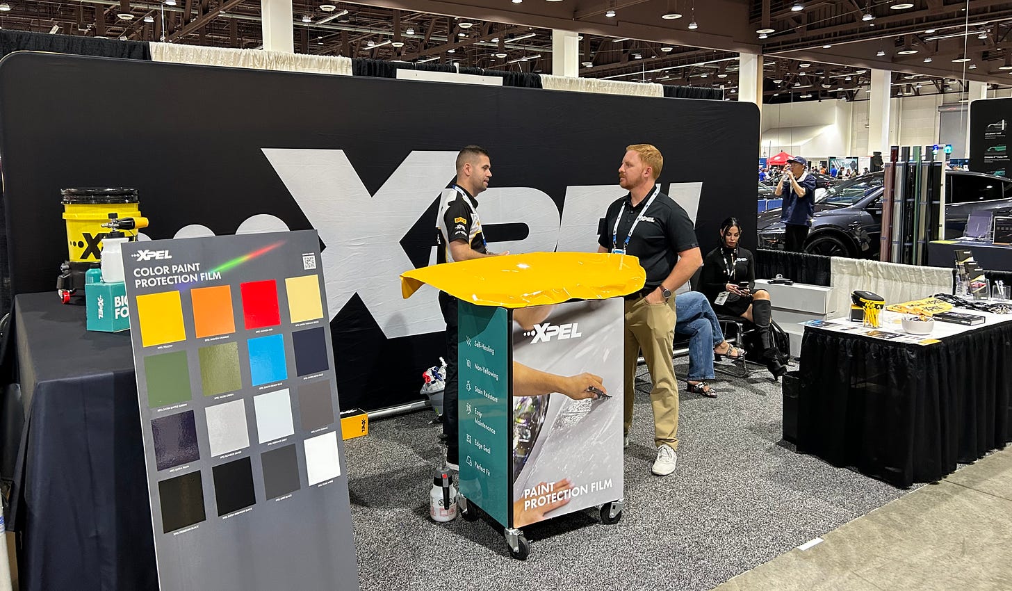 XPEL's exhibit at the trade show