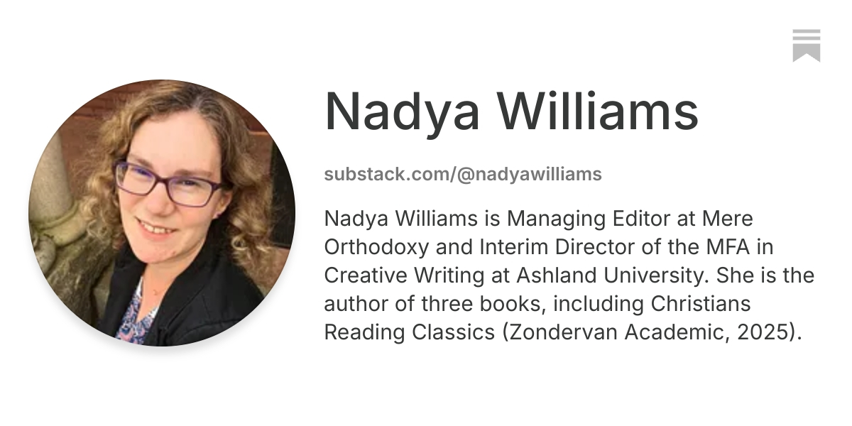Nadya Williams | Substack