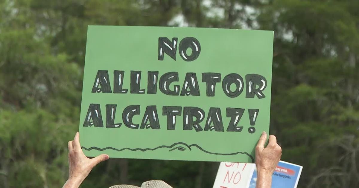 ‘Alligator Alcatraz’: Florida’s $450M Immigration Detention Center Advances in the Everglades