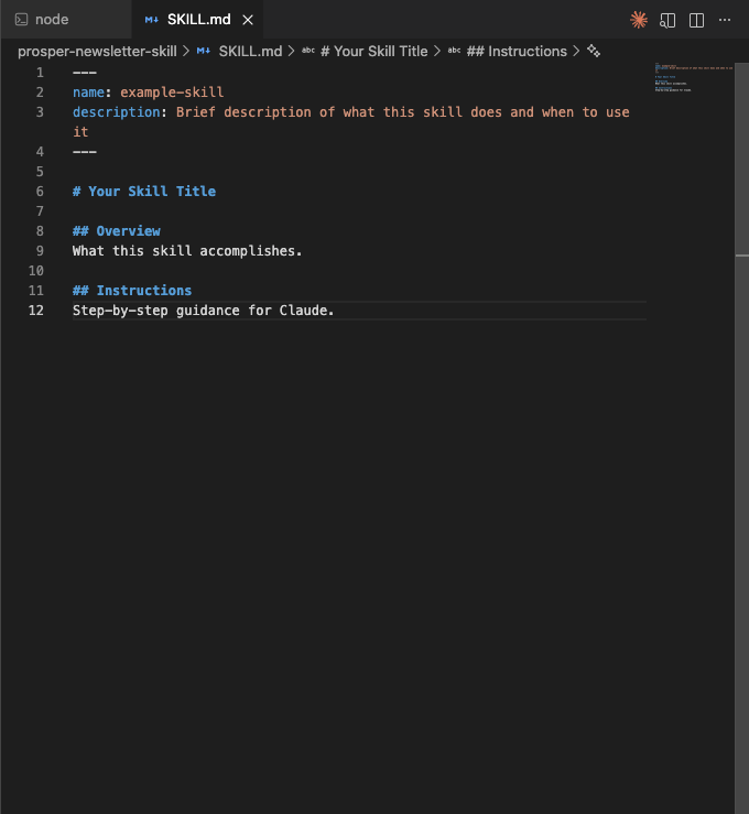 A sample Claude SKILL.md file A sample Claude SKILL.md file