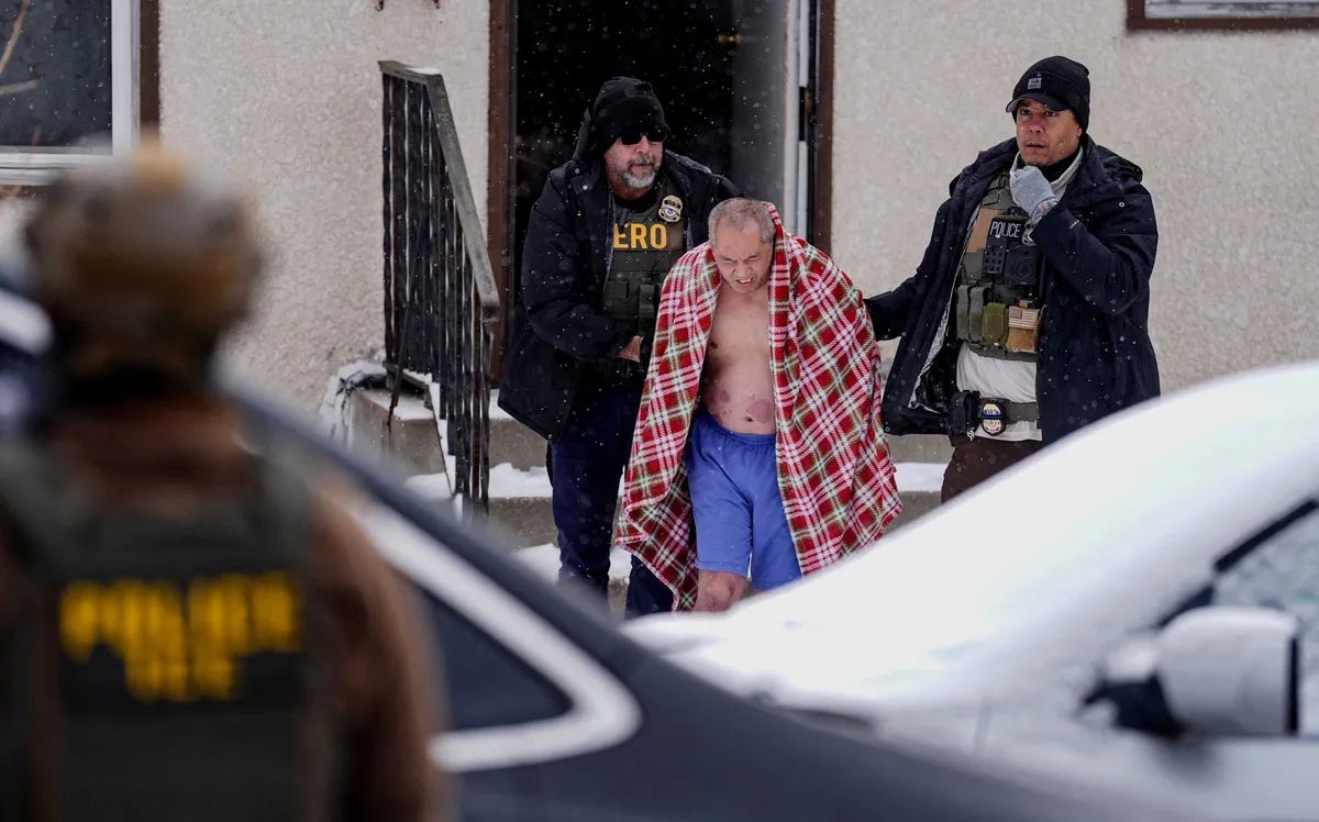ICE forces showering citizen outside into freezing weather in his underwear: report