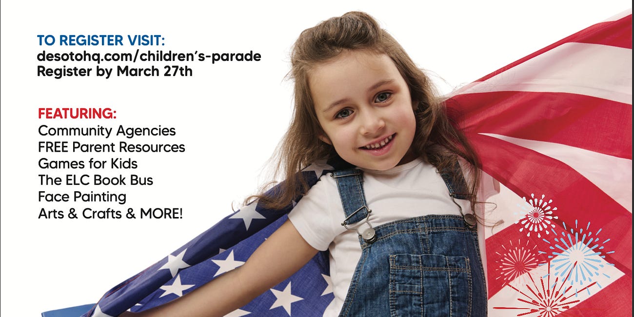 2026 DeSoto Children’s Parade and ELC Party in the Park Set for April 3 in Palmetto