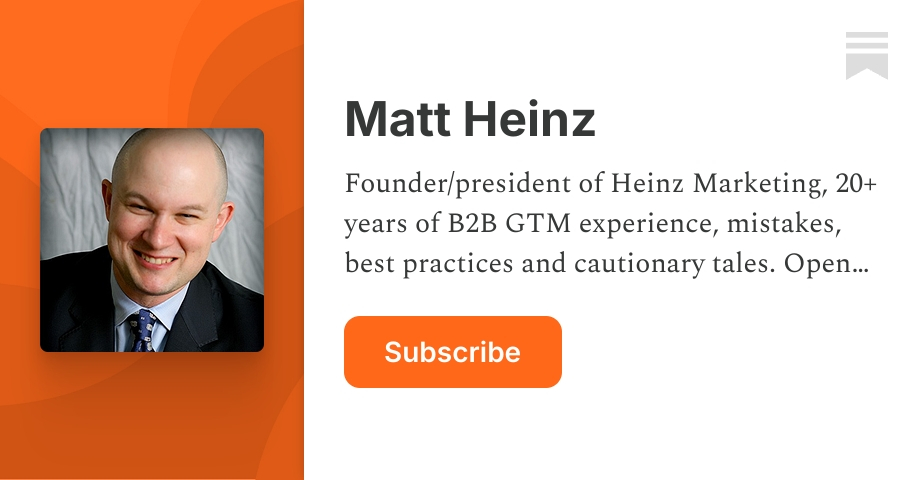 Matt Heinz | Substack
