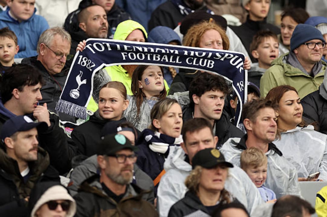  Fans during the pre-season friendly match between Auckland FC and Tottenham Hotspur at Eden Park on July 26, 2026 in Auckland, New Zealand. (Photo by Fiona Goodall/Getty Images)