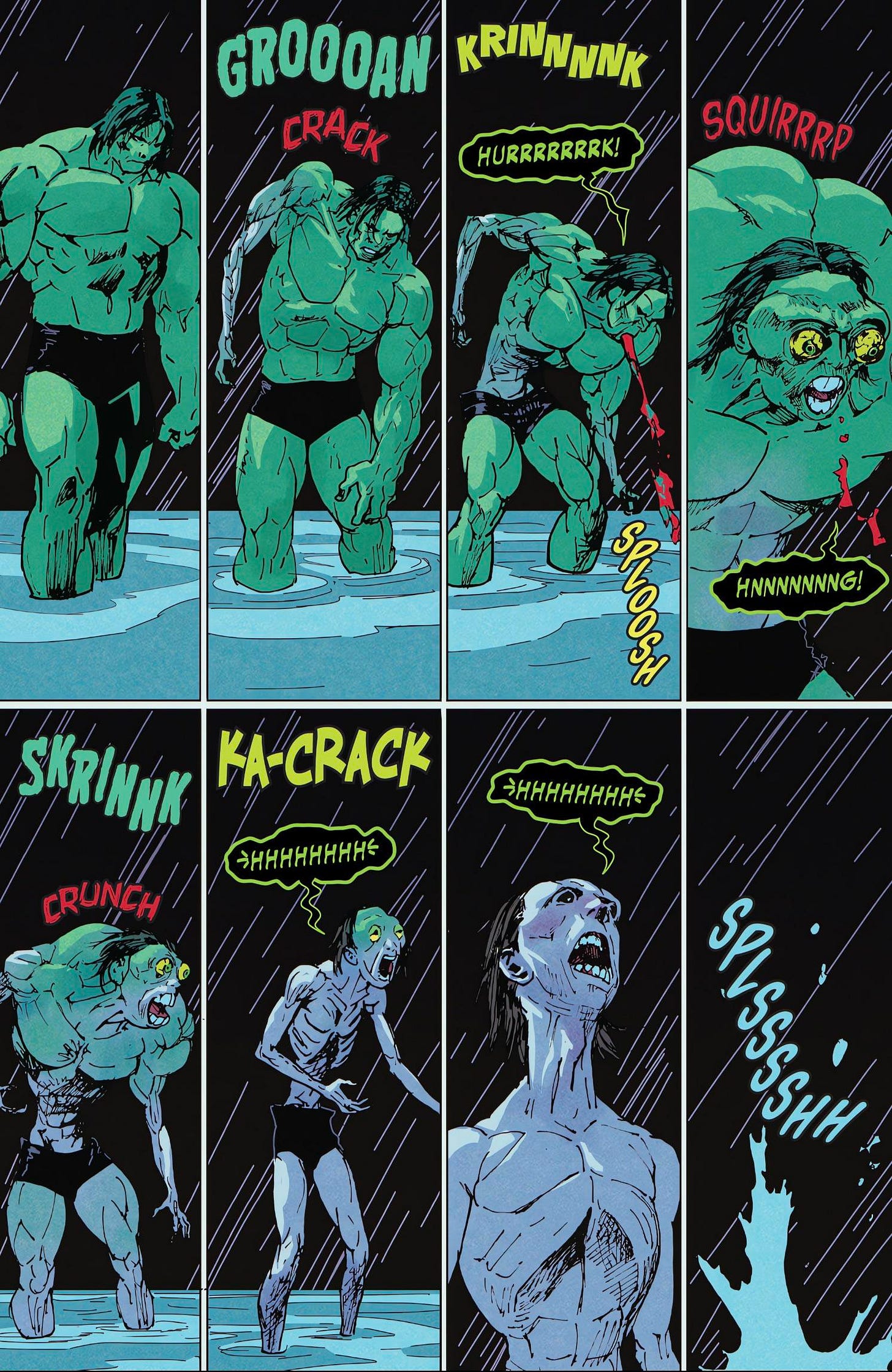 We rarely get to see how gross it is for Hulk to transform back into Bruce  [Incredible Hulk #5] : r/Marvel