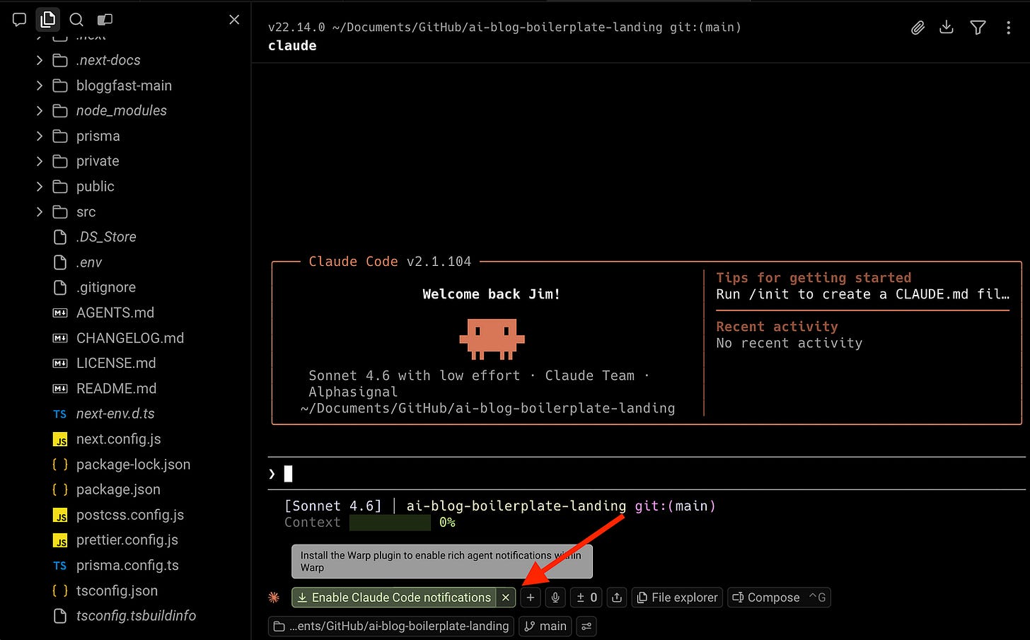 Enabling Claude Code notifications. Image by Jim Clyde Monge
