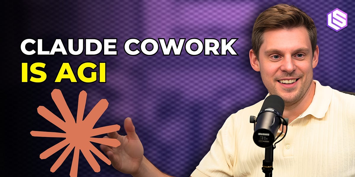 Felix Rieseberg at desk with Claude Cowork interface showing VM sandbox and agent workflows