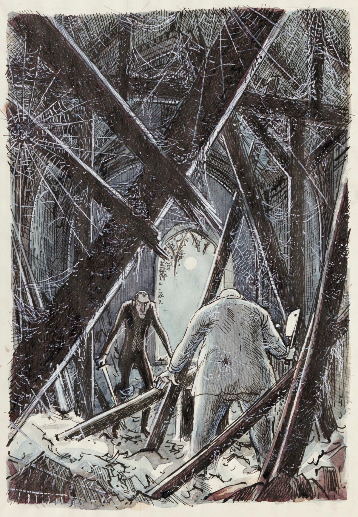 Charles W. Stewart, The Hall of Spiders